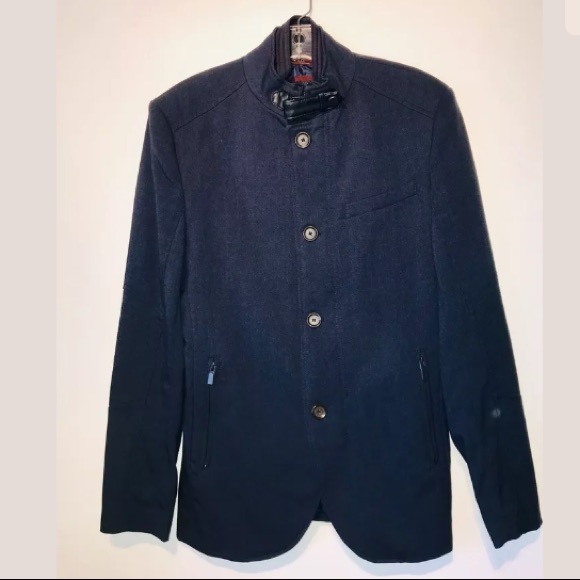 Zara Other - Zara Navy Blue Coat Jacket Removable Dawn Insert